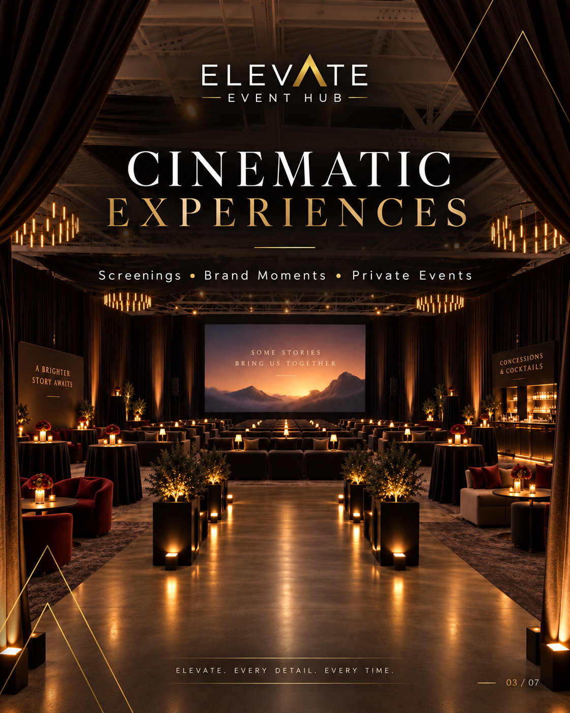 Elevate cinematic experiences campaign artwork